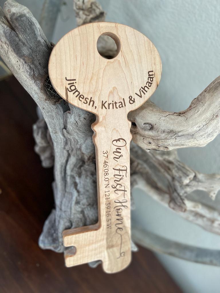 Maple wood Key- Our First Home